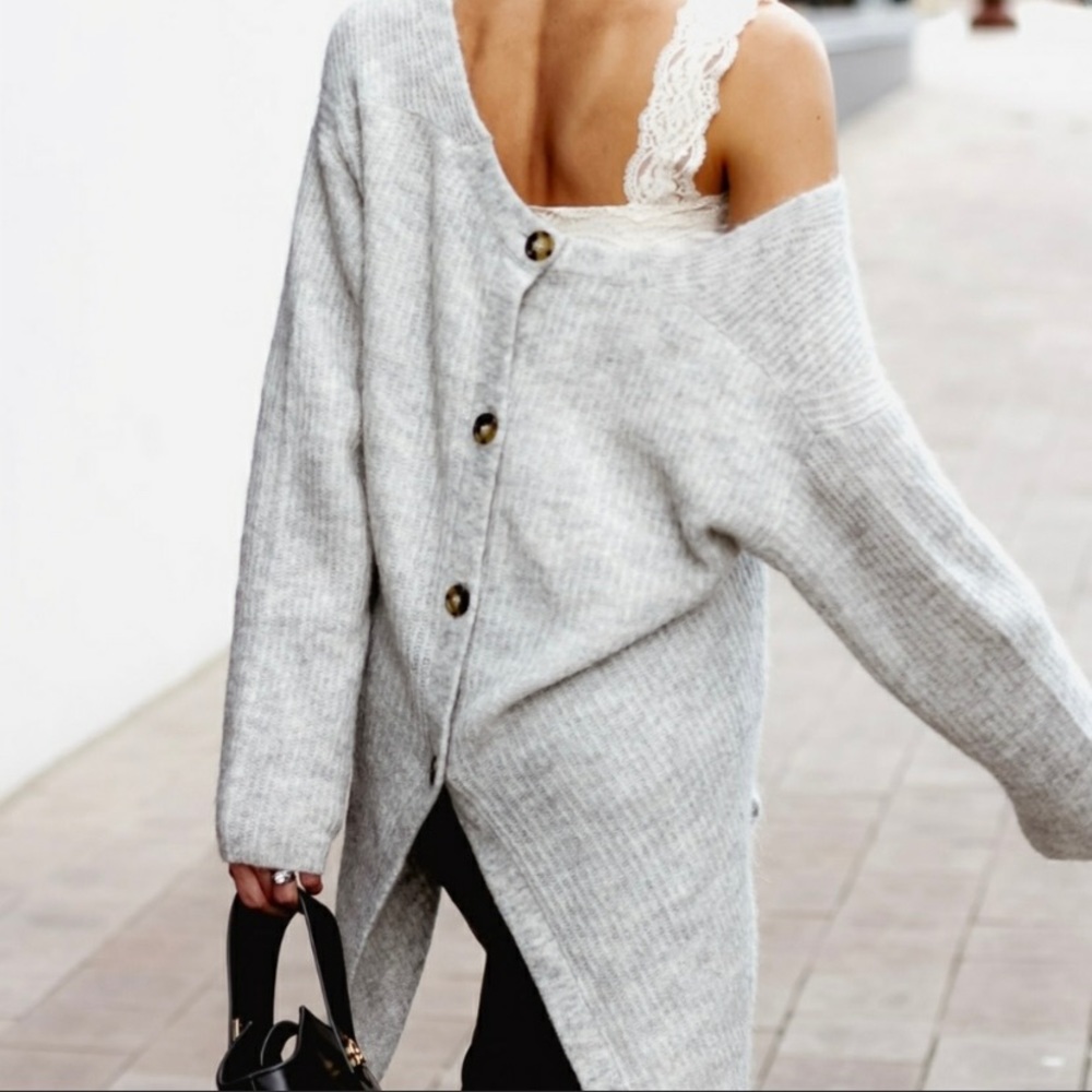 Point Sur Button Back Sweater